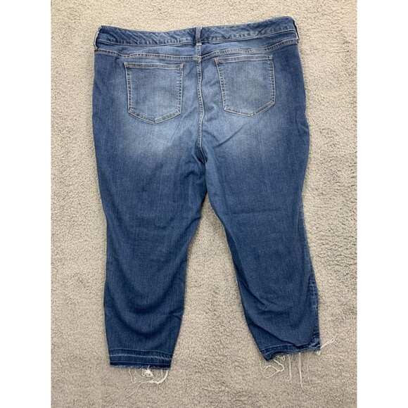 TORRID Premium Skinny 22 Denim Blue Jeans Ankle Cut-off Cropped Hem 5 Pockets - Picture 2 of 11